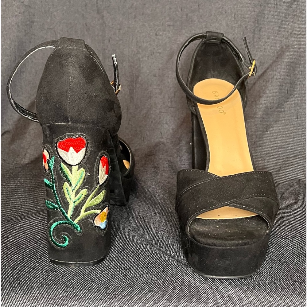 Bamboo Embroidered Platforms
